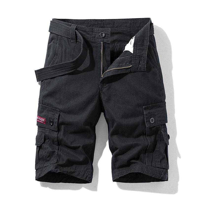 Summer Men's Fashionable Multi-Pocket Workwear Shorts Thin Casual Fashion 95555 Cross-Border for Amazon