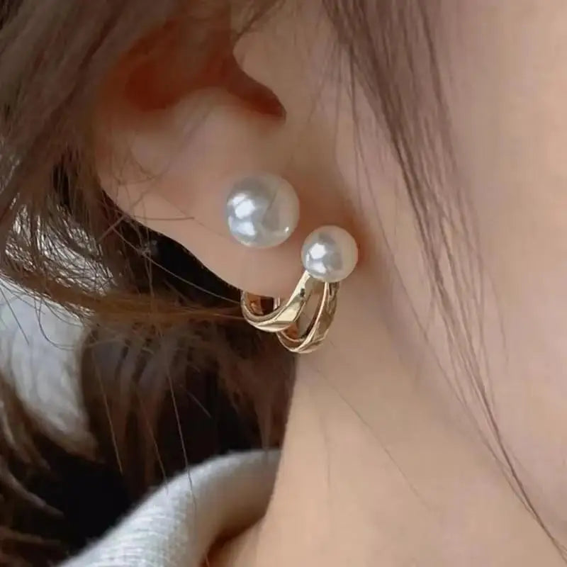 925 Silver Needle Korean Fashion Bowknot Tulip Earrings For Women Jewelry 2026 Trending New Women's White Flower Earrings Brinco