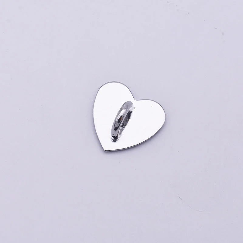 1pcs Self Adhesive Metal Heart Phone Charm Holder Mobile Phone Case Finger Ring Stand Hooks Buckle Charms Clasp Accessories New