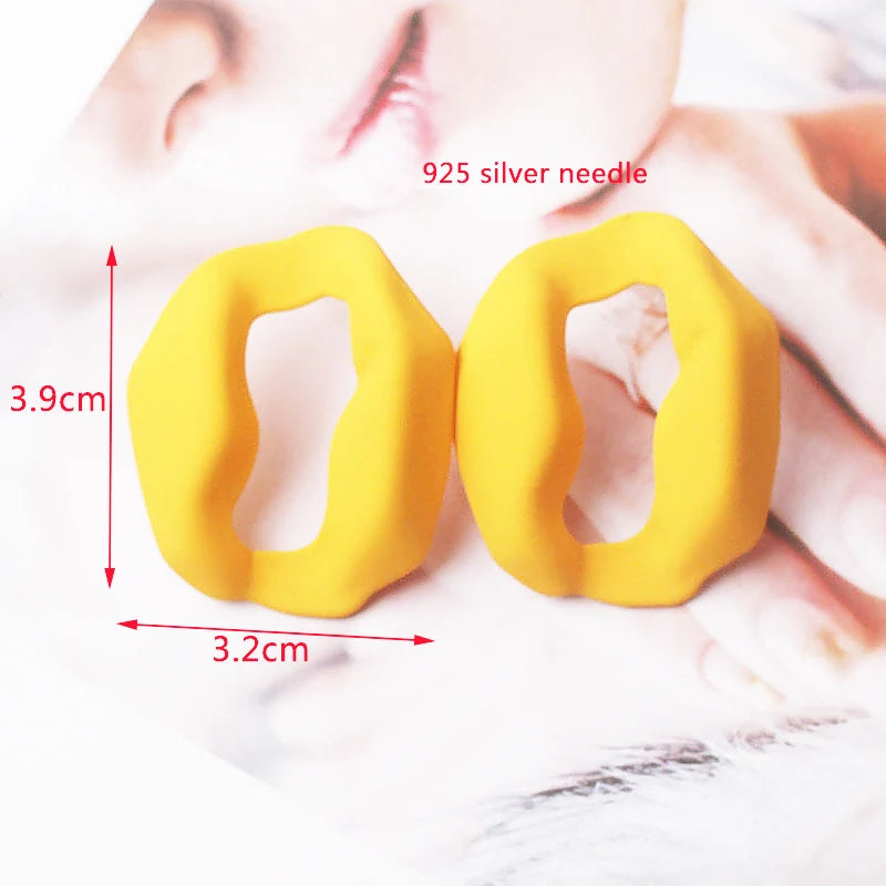 Colorful Metal Dangle Earrings for Women Personality Fashion Drop Earrings Flower Heart Pendants Earrings pendientes mujer