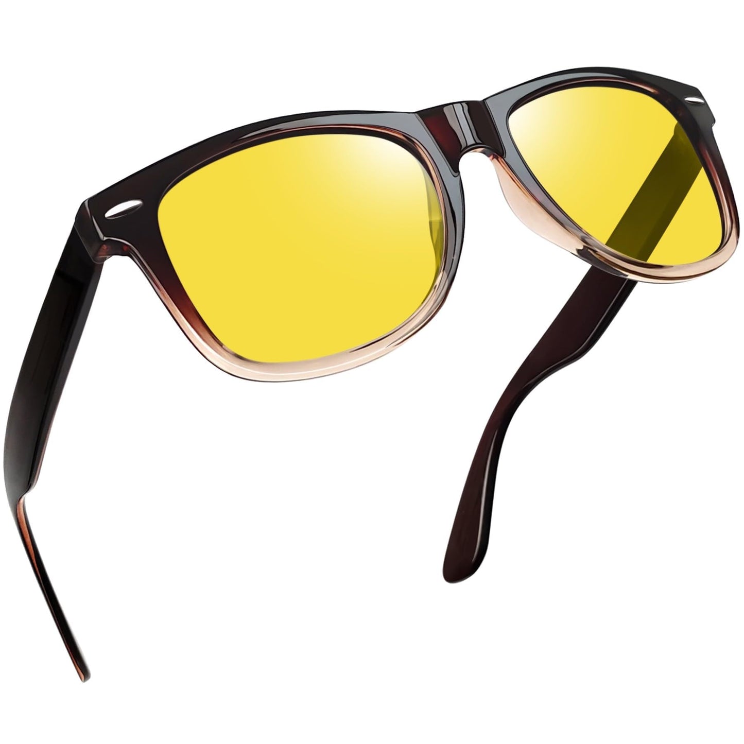 Joopin Square Polarized Sunglasses for Men Women UV400 Protection Driving | Retro Sun Glasses Reduce Glare, 100% UV400 Protection, Lightweight, Durable, Timeless Style for Driving, Fishing, Daily Wear