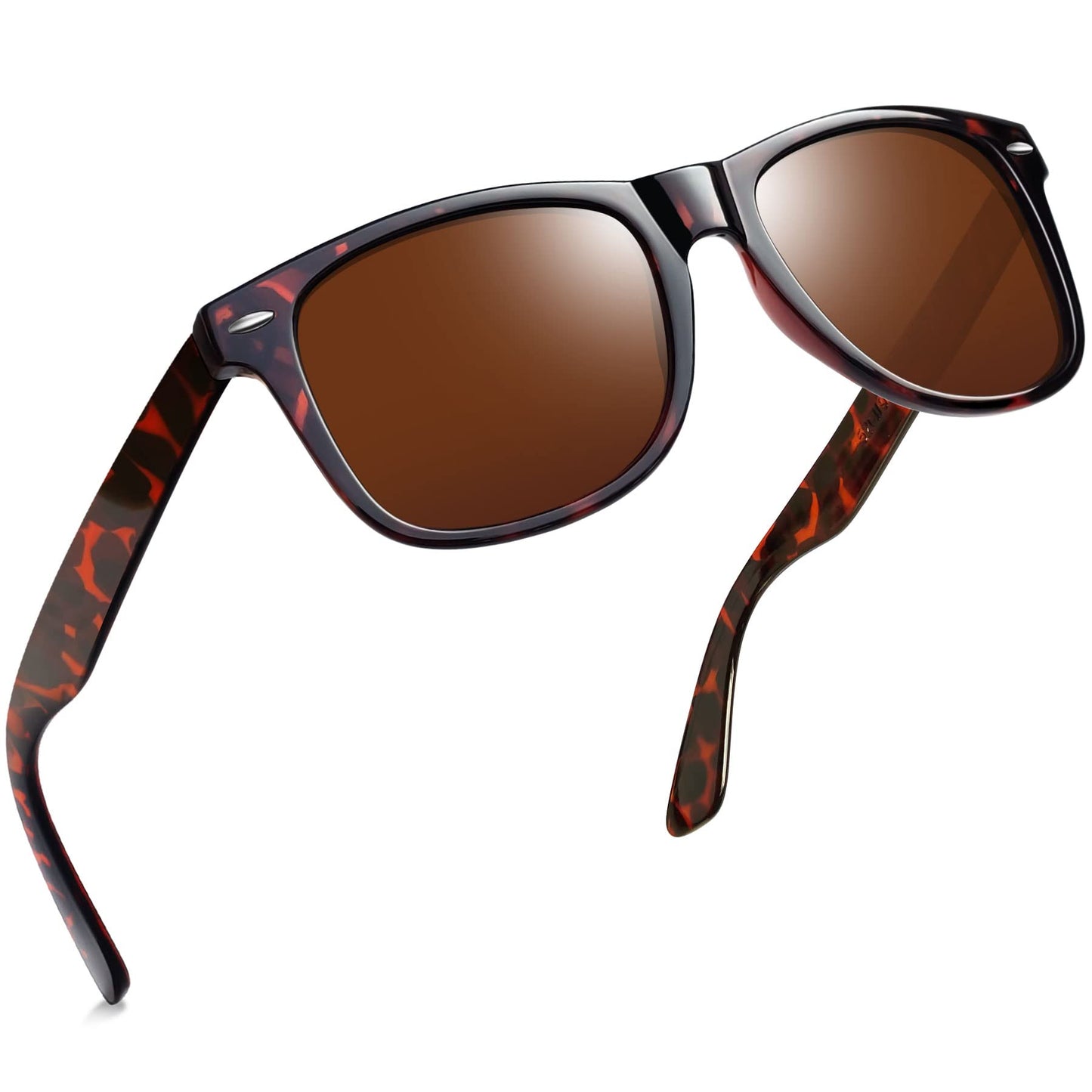Joopin Square Polarized Sunglasses for Men Women UV400 Protection Driving | Retro Sun Glasses Reduce Glare, 100% UV400 Protection, Lightweight, Durable, Timeless Style for Driving, Fishing, Daily Wear