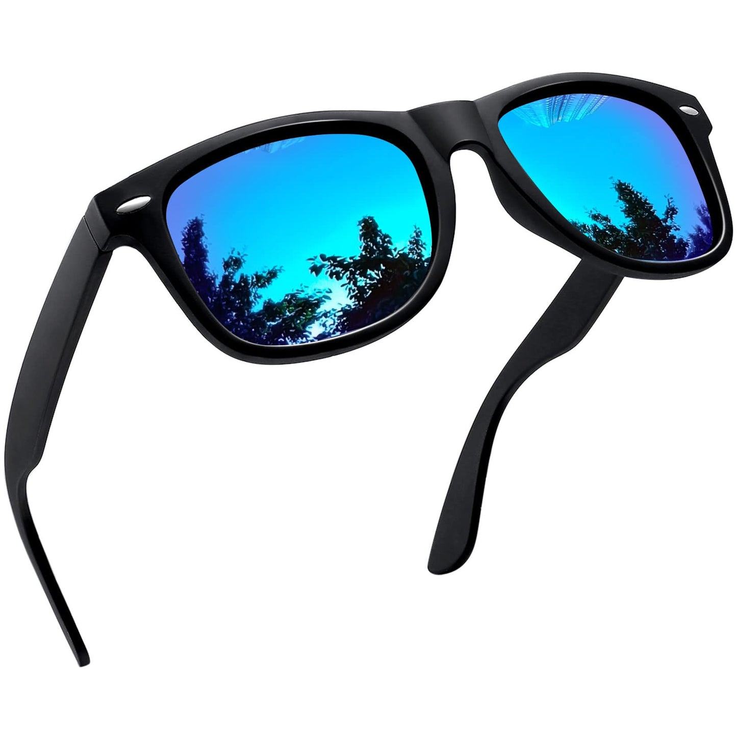 Joopin Square Polarized Sunglasses for Men Women UV400 Protection Driving | Retro Sun Glasses Reduce Glare, 100% UV400 Protection, Lightweight, Durable, Timeless Style for Driving, Fishing, Daily Wear