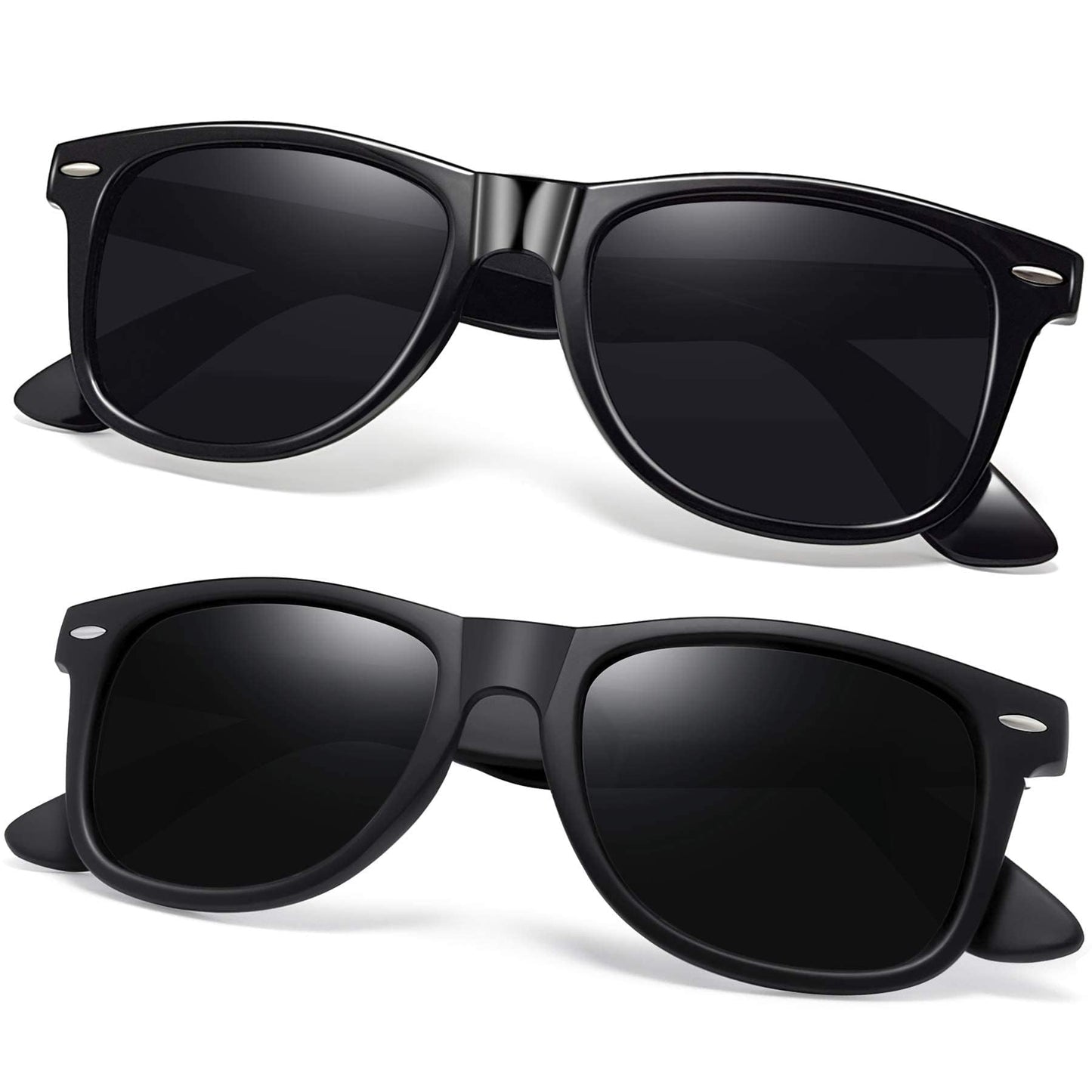 Joopin Square Polarized Sunglasses for Men Women UV400 Protection Driving | Retro Sun Glasses Reduce Glare, 100% UV400 Protection, Lightweight, Durable, Timeless Style for Driving, Fishing, Daily Wear