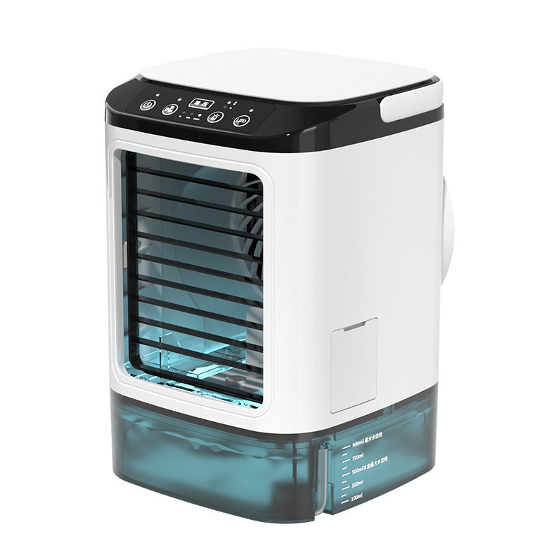 New household mini air conditioning fan USB office refrigeration humidification atomization cold fan portable mobile air cooler