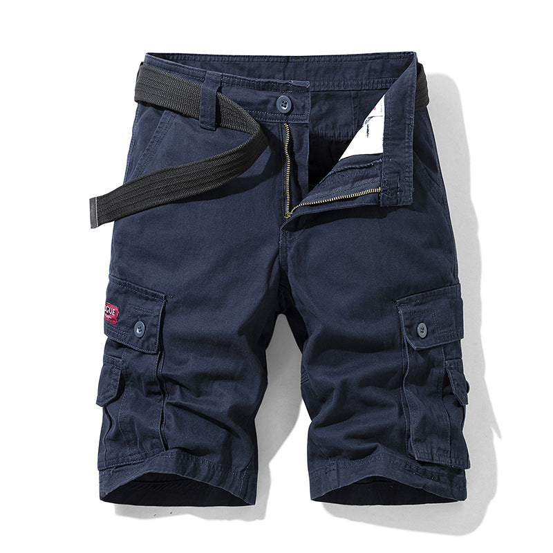Summer Men's Fashionable Multi-Pocket Workwear Shorts Thin Casual Fashion 95555 Cross-Border for Amazon