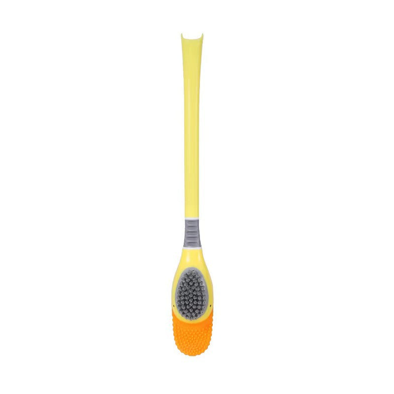 [Patented Authentic] New Diving Cartoon Duck Silicone Toilet Brush Home with Base Cleaning Set Bathroom
