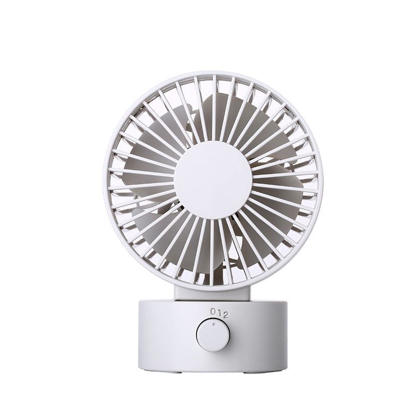 Muji Same New Product Fan Desktop Mini USB Fan 4inch Small Fan Macaron Rechargeable Small Fan