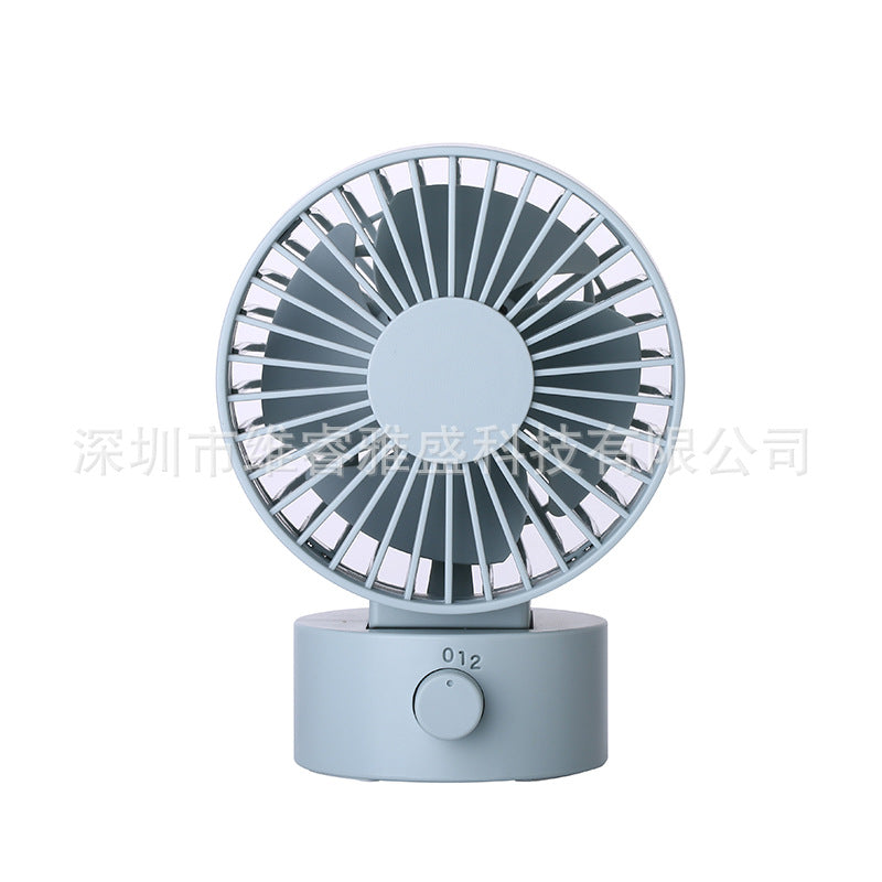 Muji Same New Product Fan Desktop Mini USB Fan 4inch Small Fan Macaron Rechargeable Small Fan