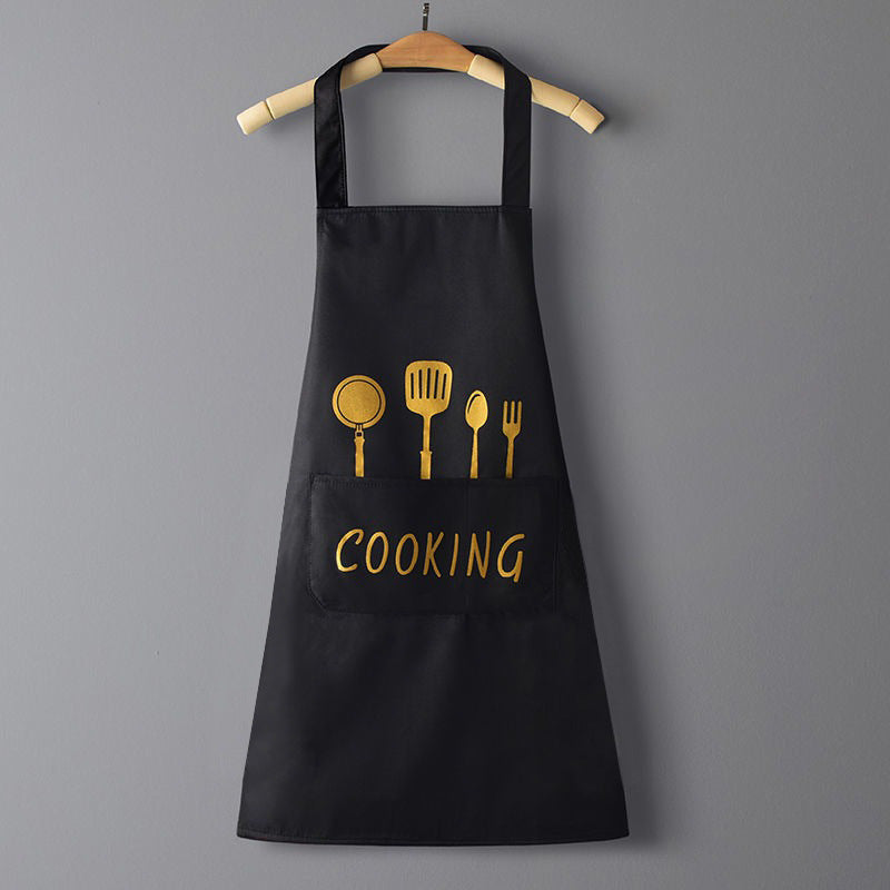 Logo advertising custom apron waterproof and oil-proof pvc kitchen cooking custom waist household a wholesale