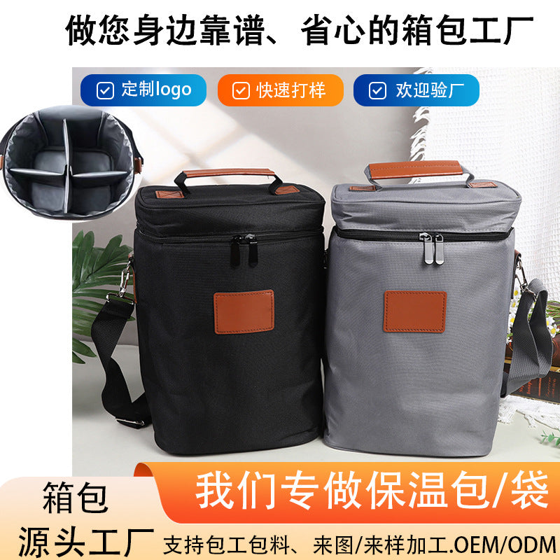 lunch bag red wine thermos bag 4 bottles wine cold ice bag outdoor picnic bag picnic bag