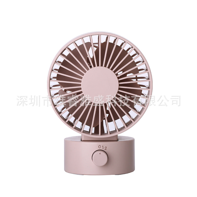 Muji Same New Product Fan Desktop Mini USB Fan 4inch Small Fan Macaron Rechargeable Small Fan