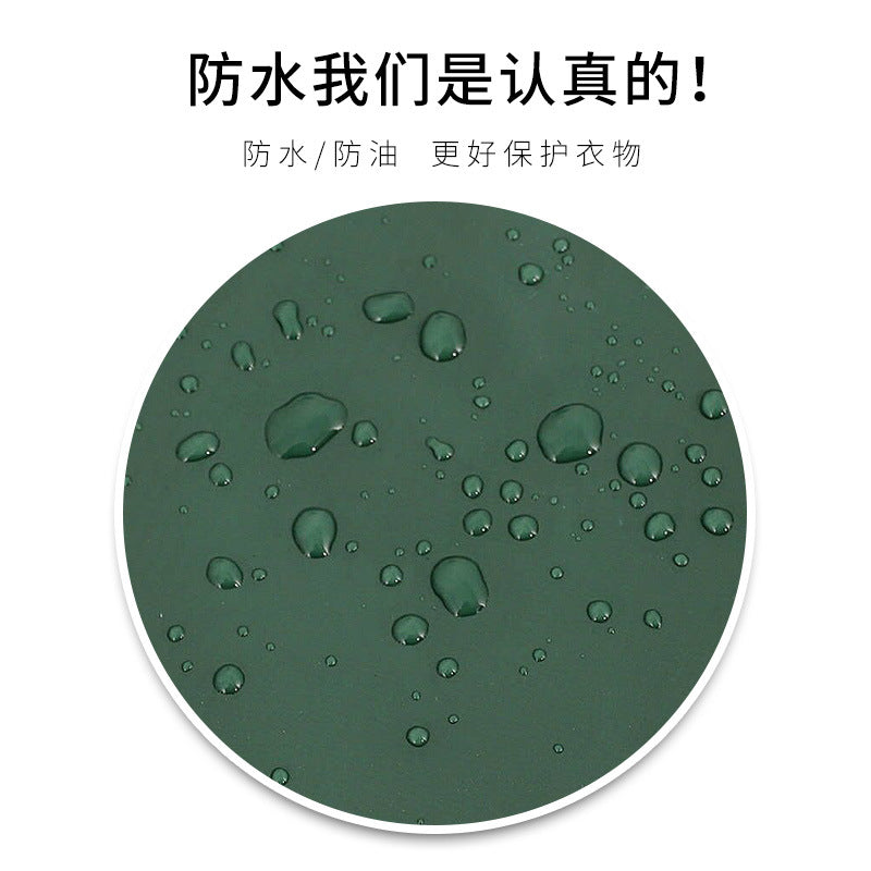Logo advertising custom apron waterproof and oil-proof pvc kitchen cooking custom waist household a wholesale