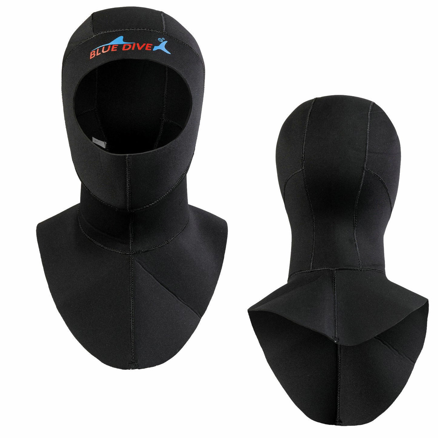 Diving Cap 3mm Thickened Warm Underwater Cold-proof Swimming Scuba Men's Winter Swimming Women's Super Elastic Thickened Snorkeling Head with Shoulder
