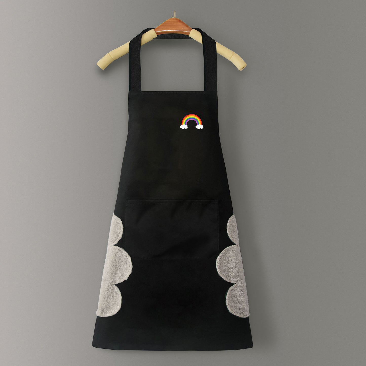 Logo advertising custom apron waterproof and oil-proof pvc kitchen cooking custom waist household a wholesale