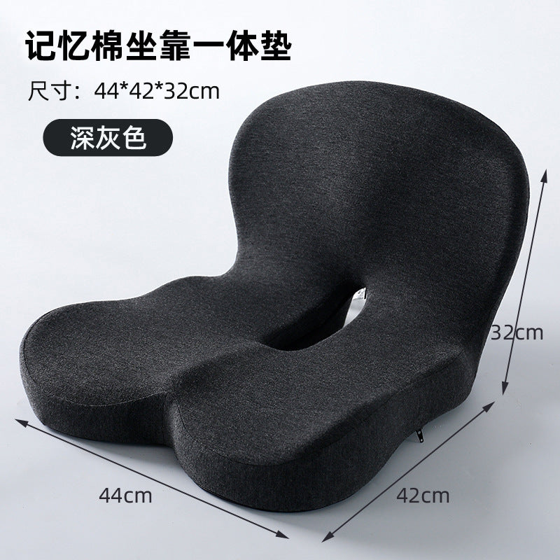 Integrated Seat and Back Cushion for Office, Memory Foam Chair Cushion for Long Sitting Without Fatigue, Car Seat Cushion for Waist Protection and Hip Shaping