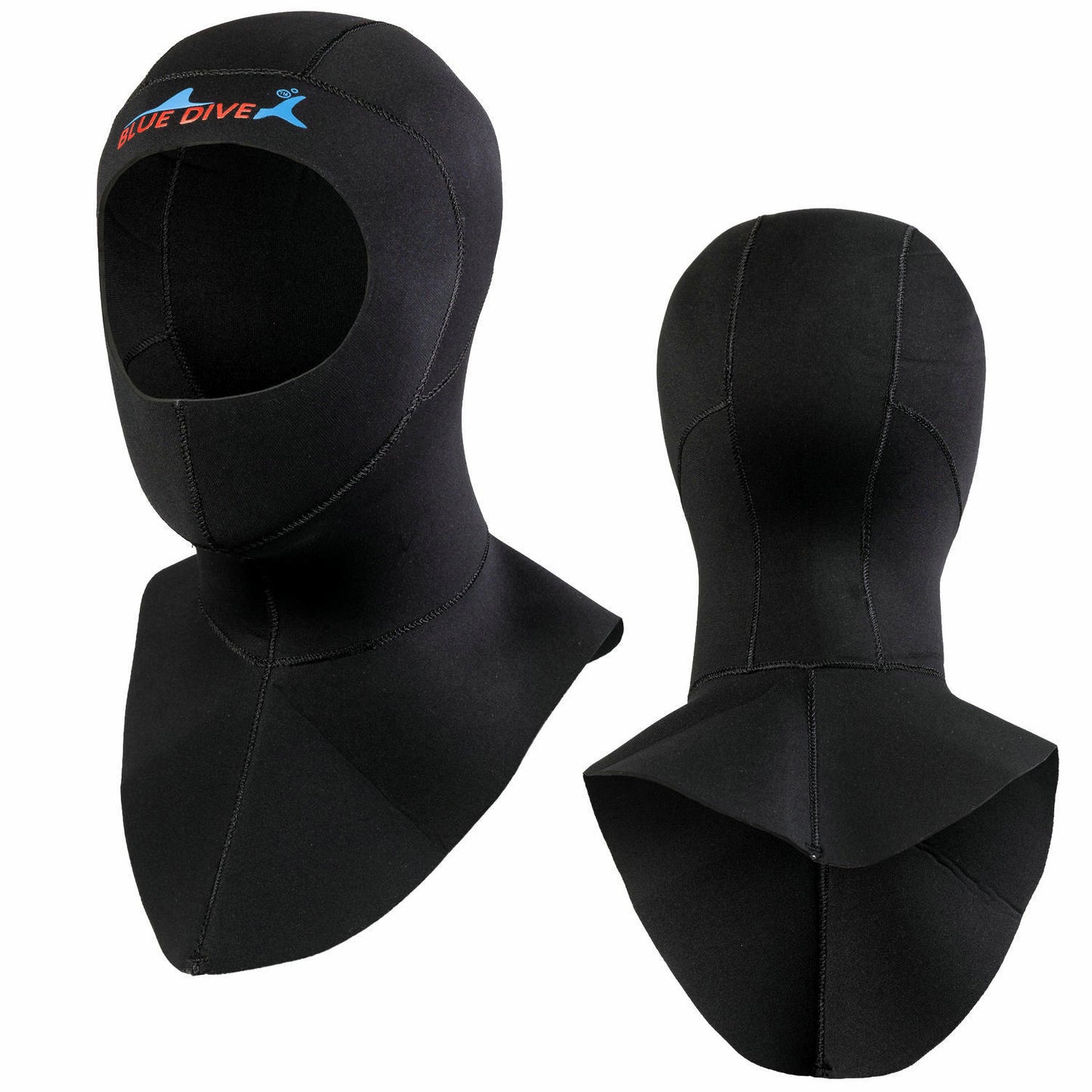 Diving Cap 3mm Thickened Warm Underwater Cold-proof Swimming Scuba Men's Winter Swimming Women's Super Elastic Thickened Snorkeling Head with Shoulder