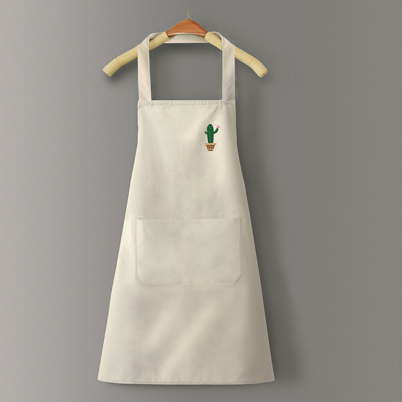 Logo advertising custom apron waterproof and oil-proof pvc kitchen cooking custom waist household a wholesale