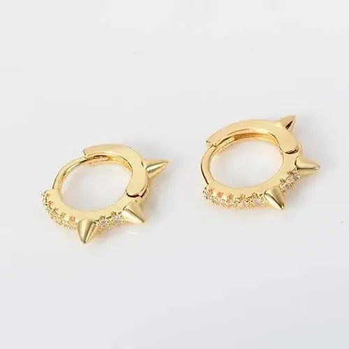 1/2PC Retro Romantic Rose Piercing Cartilage Earrings Ear Clip hoop for Women Girl Trendy Wedding Party Jewelry Birthday Gifts