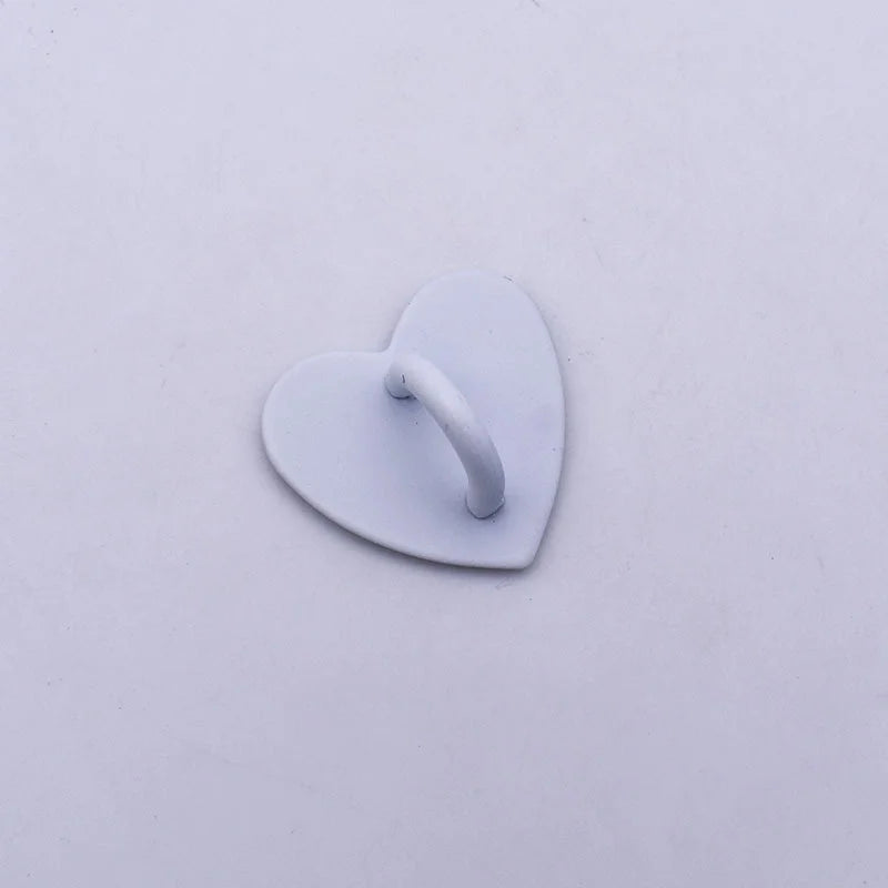 1pcs Self Adhesive Metal Heart Phone Charm Holder Mobile Phone Case Finger Ring Stand Hooks Buckle Charms Clasp Accessories New