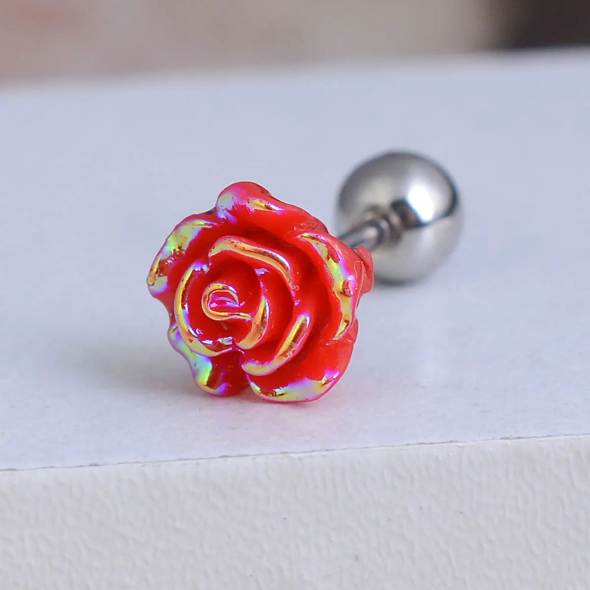 1/2PC Retro Romantic Rose Piercing Cartilage Earrings Ear Clip hoop for Women Girl Trendy Wedding Party Jewelry Birthday Gifts