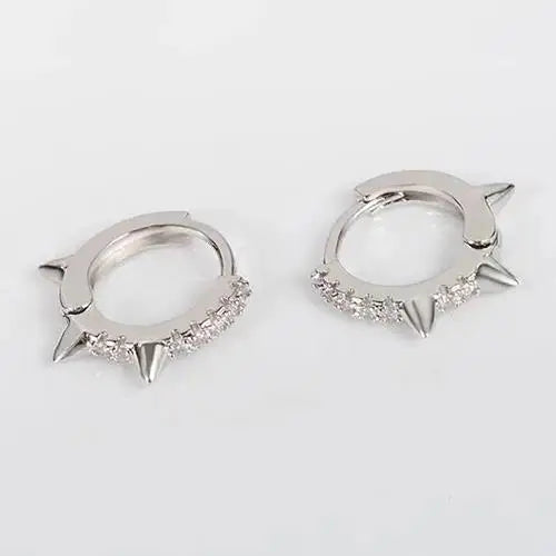 1/2PC Retro Romantic Rose Piercing Cartilage Earrings Ear Clip hoop for Women Girl Trendy Wedding Party Jewelry Birthday Gifts