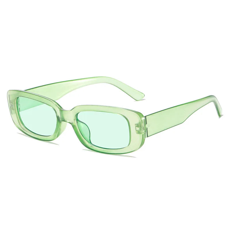 2023 New Retro Small Sunglasses Men's and Women's Fashion Trendy Vintage Popular Square Frame Rectangle Sunglasses UV Protection
