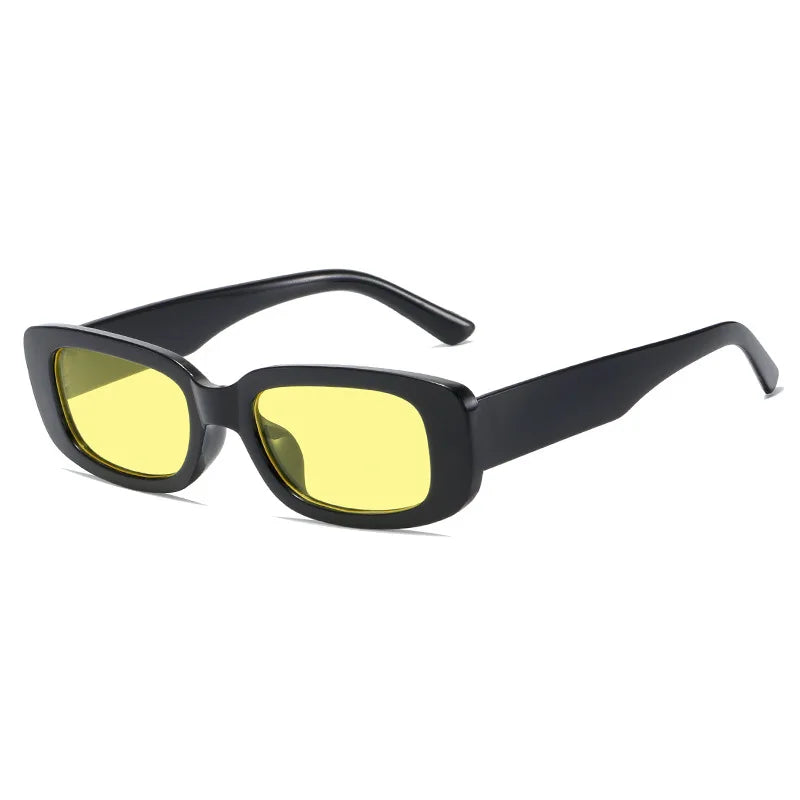 2023 New Retro Small Sunglasses Men's and Women's Fashion Trendy Vintage Popular Square Frame Rectangle Sunglasses UV Protection
