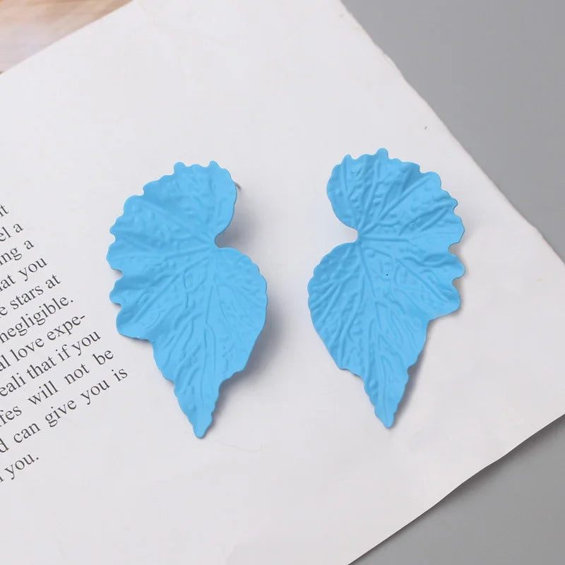Colorful Metal Dangle Earrings for Women Personality Fashion Drop Earrings Flower Heart Pendants Earrings pendientes mujer