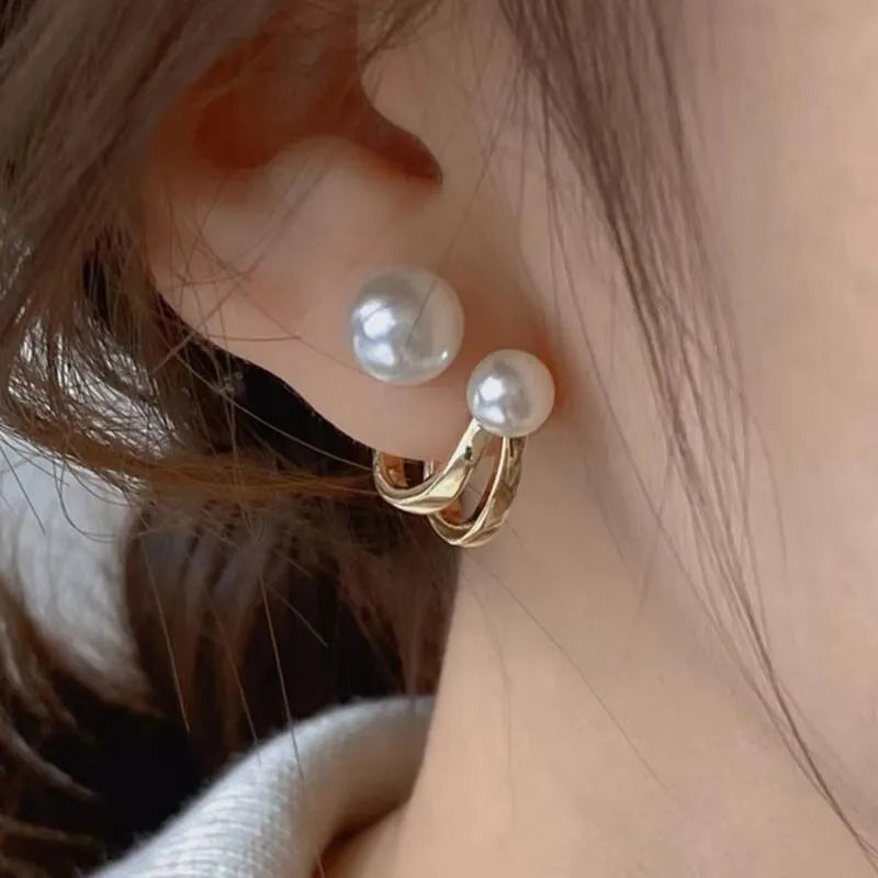 925 Silver Needle Korean Fashion Zircon Geometric Earrings For Women Jewelry 2026 Trending Luxury Crystal Cross Stud Earrings