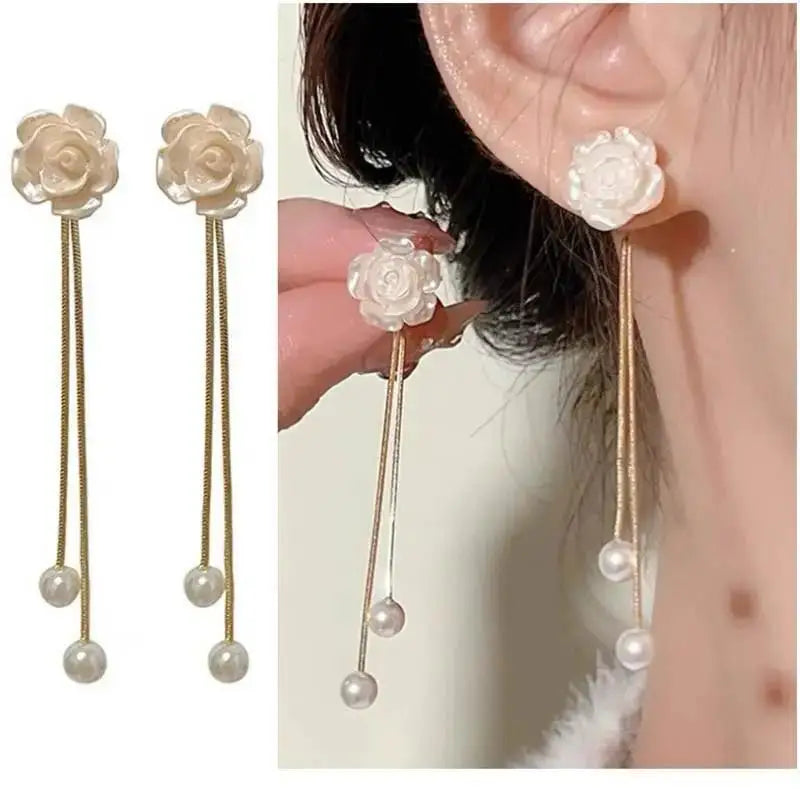 925 Silver Needle Purple Butterfly Long Tassel Earrings For Women Jewelry 2026 Trending Korean Fashion Luxury Crystal Earrings