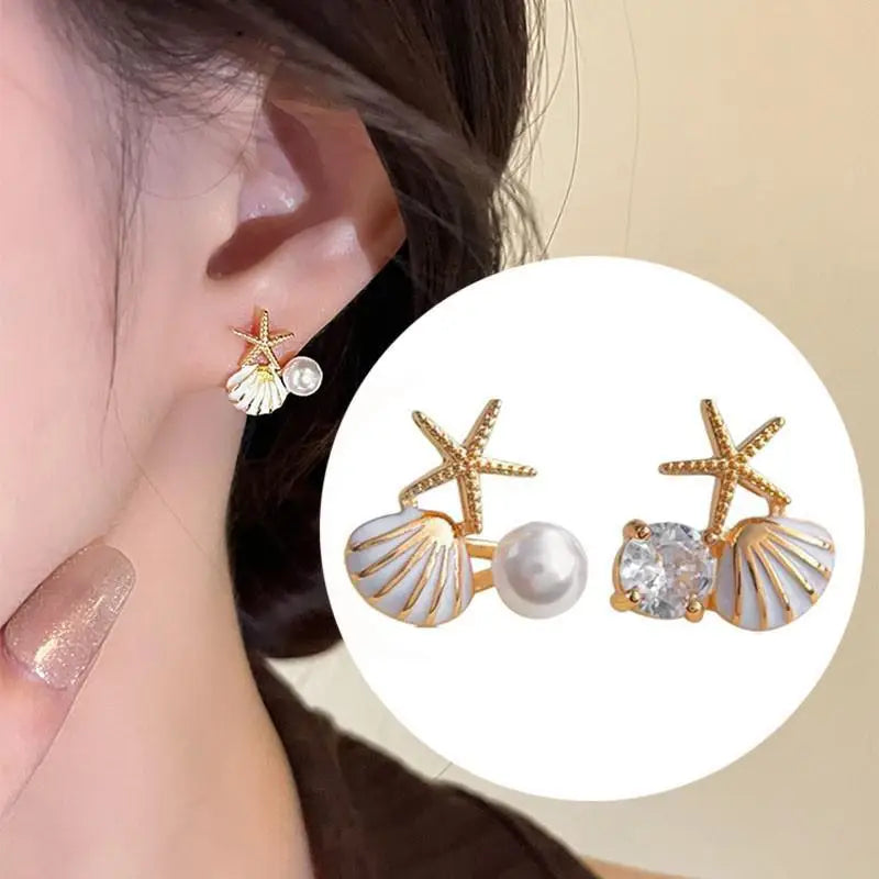 925 Silver Needle Hollow Crystal Swan Earrings For Women Korean Jewelry 2026 Trending New Luxury Animal Pearl Stud Earrings Gift