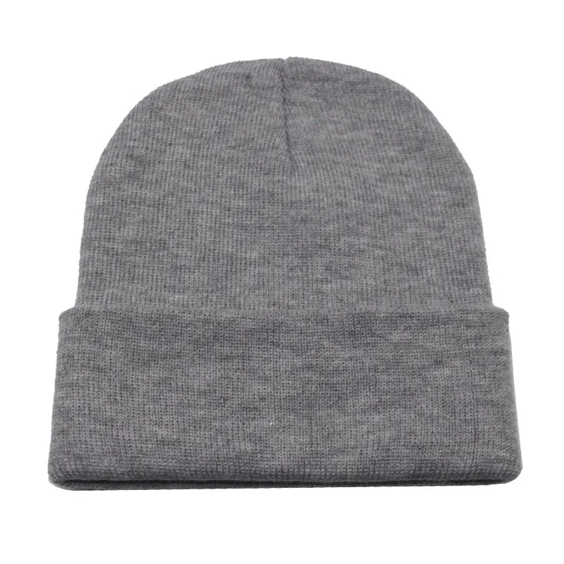 Solid Beanies Hat Women's Knitted Hats For Men Cap Autumn Ski Mask Female Bonnet Skull Skullies Knit Women Winter Beanie Hat Cap