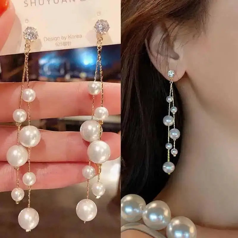 925 Silver Needle Purple Butterfly Long Tassel Earrings For Women Jewelry 2026 Trending Korean Fashion Luxury Crystal Earrings