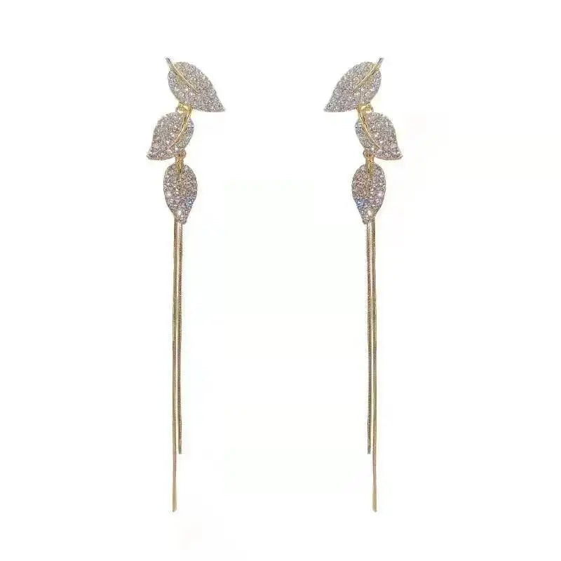 925 Silver Needle Purple Butterfly Long Tassel Earrings For Women Jewelry 2026 Trending Korean Fashion Luxury Crystal Earrings