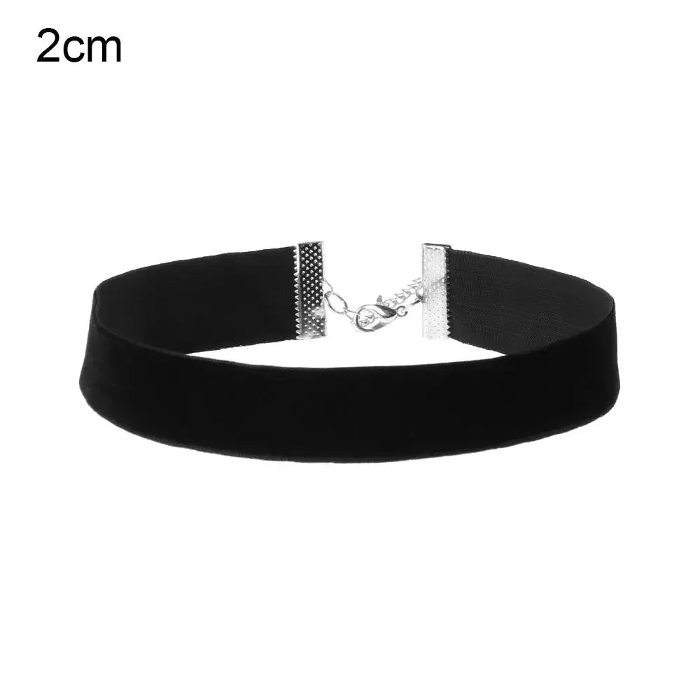 Goth Black Velvet Choker Necklaces Gothic Style Rope Women Neck Decoration 2025 Chocker Jewelry On The Neck Collar For Girl Kpop