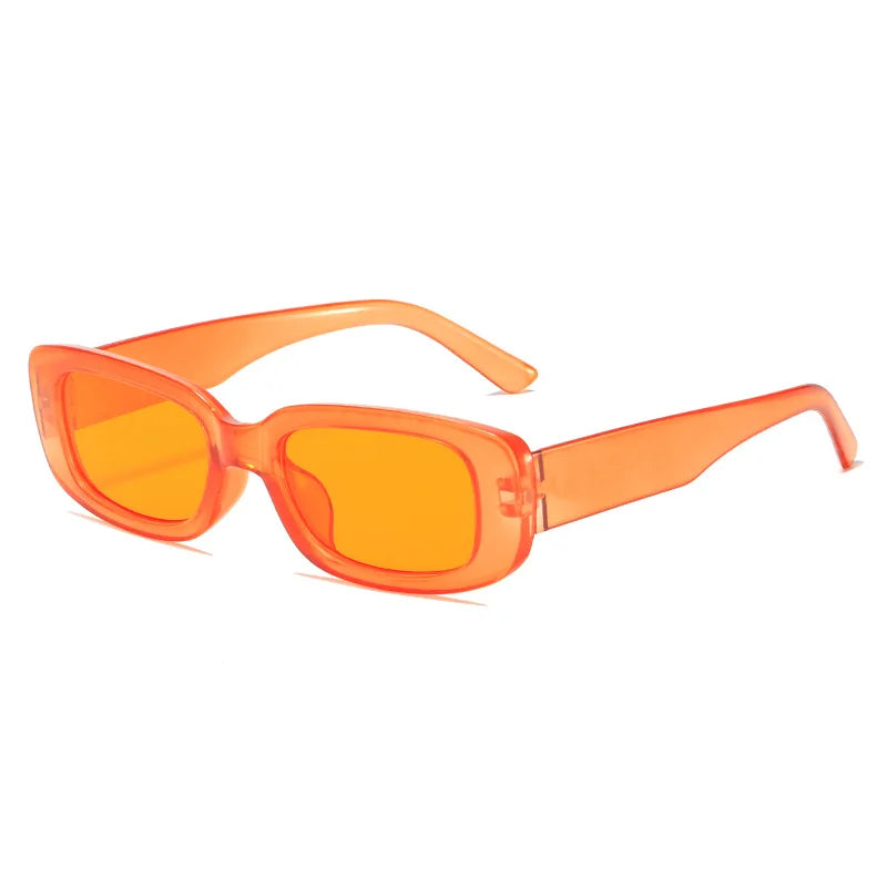 2023 New Retro Small Sunglasses Men's and Women's Fashion Trendy Vintage Popular Square Frame Rectangle Sunglasses UV Protection
