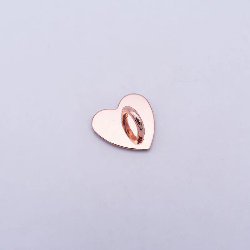 1pcs Self Adhesive Metal Heart Phone Charm Holder Mobile Phone Case Finger Ring Stand Hooks Buckle Charms Clasp Accessories New