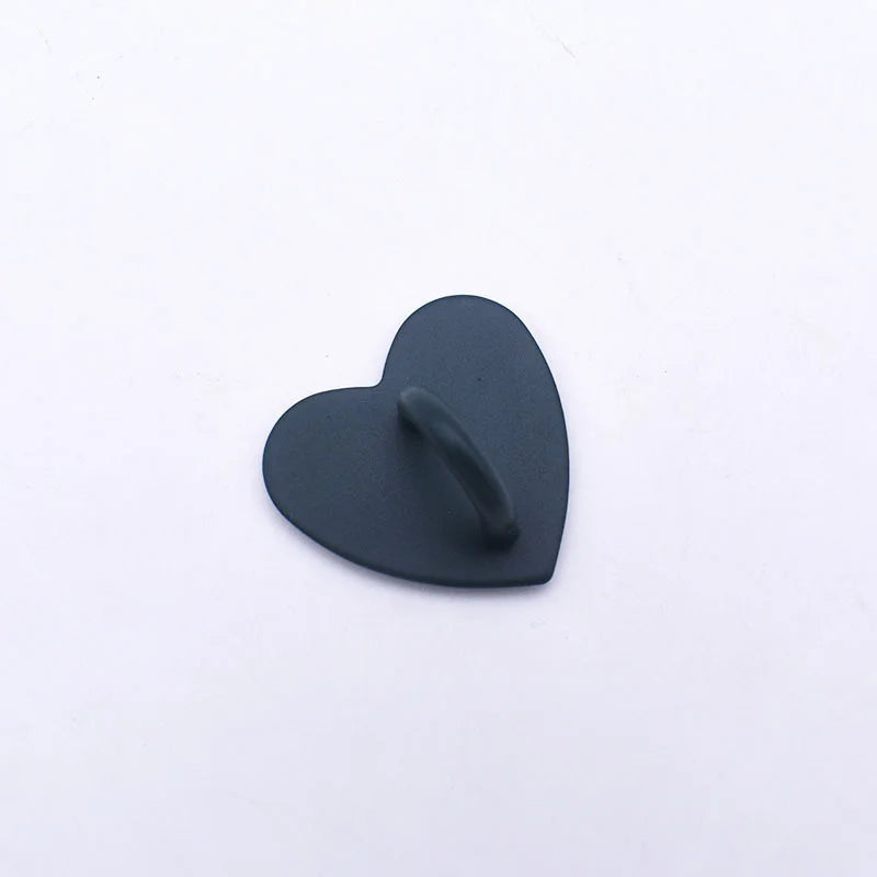 1pcs Self Adhesive Metal Heart Phone Charm Holder Mobile Phone Case Finger Ring Stand Hooks Buckle Charms Clasp Accessories New