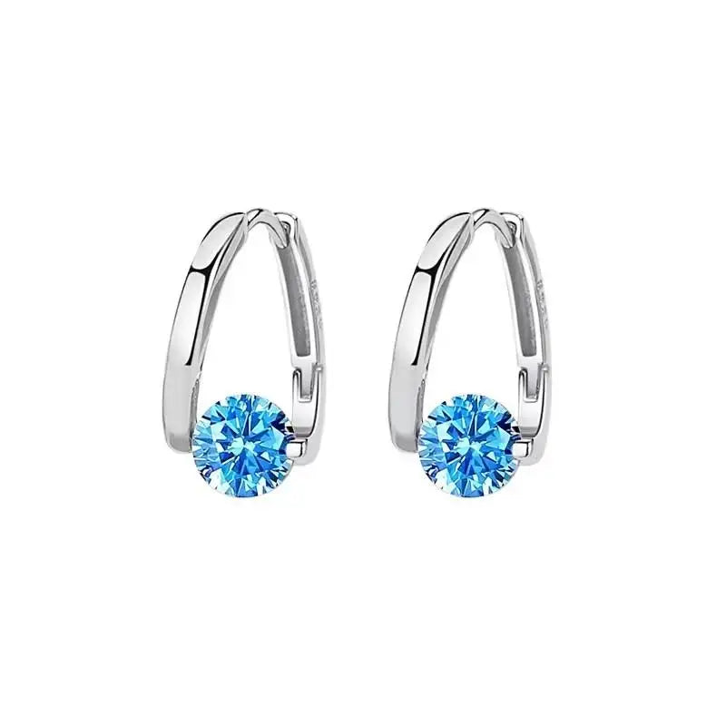 925 Silver Needle Korean Fashion Crystal Flower Earrings For Women Jewelry 2026 Trending New Luxury Zircon Flowers Stud Earrings