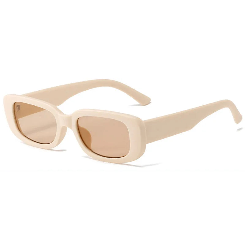 2023 New Retro Small Sunglasses Men's and Women's Fashion Trendy Vintage Popular Square Frame Rectangle Sunglasses UV Protection