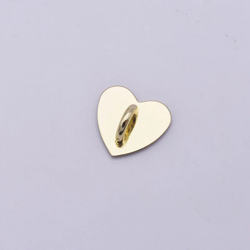 1pcs Self Adhesive Metal Heart Phone Charm Holder Mobile Phone Case Finger Ring Stand Hooks Buckle Charms Clasp Accessories New