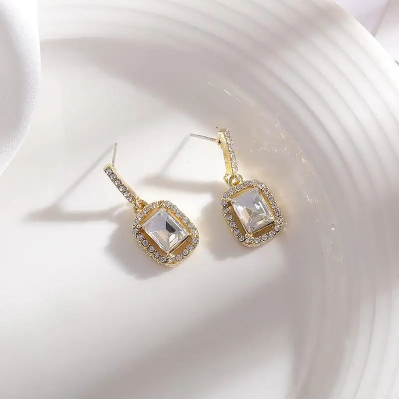 925 Silver Needle Vintage Green Crystal Butterfly Drop Earrings For Women Jewelry 2026 Trending Luxury Zircon Women's Earrings
