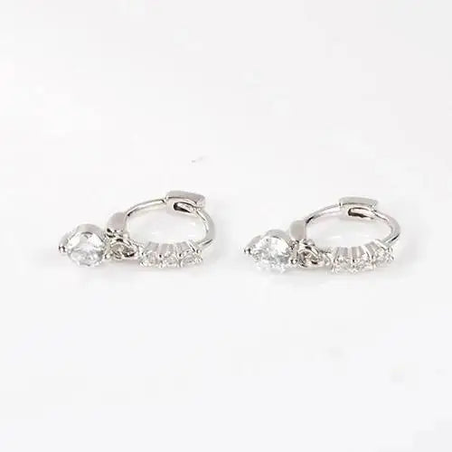1/2PC Retro Romantic Rose Piercing Cartilage Earrings Ear Clip hoop for Women Girl Trendy Wedding Party Jewelry Birthday Gifts