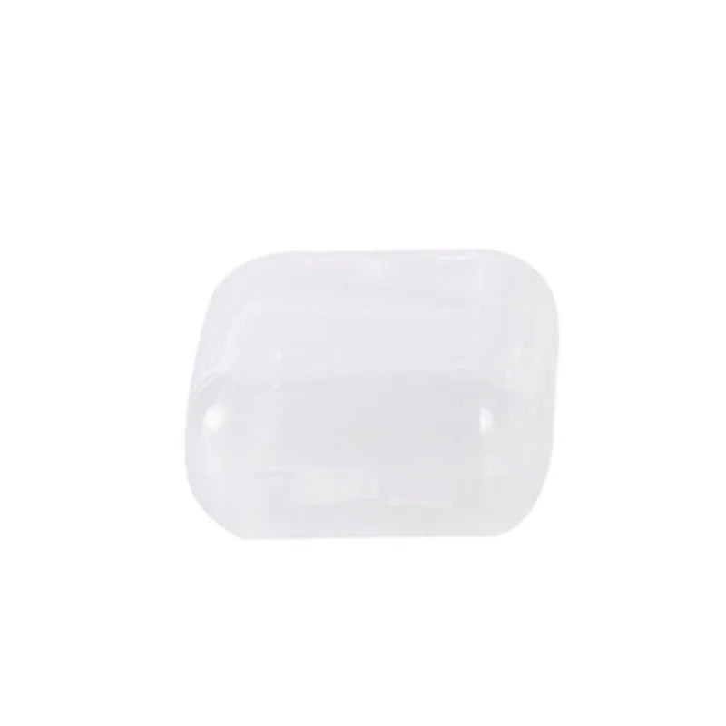 10pcs Plastic transparent small box mini with lid square earplugs jewelry earrings storage earrings box parts box