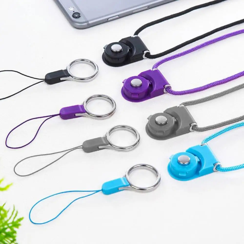 Detachable Long Lanyard Neck Strap Mobile Phone Case Lanyard Strap Keys ID Card Badge Holder Keycord Neck Hanging Rope Keychain