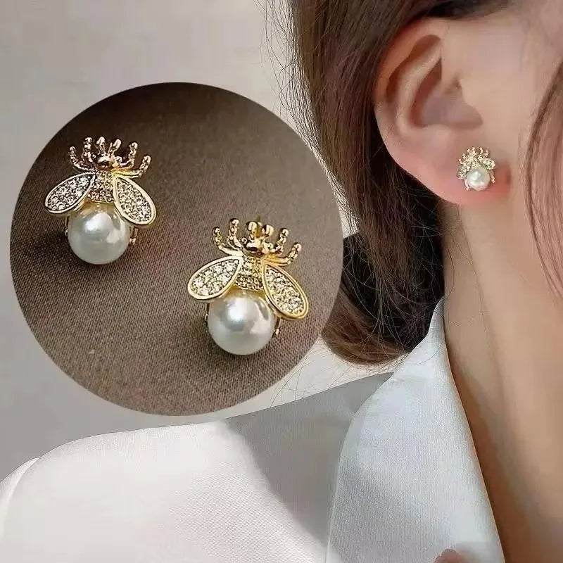 925 Silver Needle Korean Fashion Zircon Geometric Earrings For Women Jewelry 2026 Trending Luxury Crystal Cross Stud Earrings