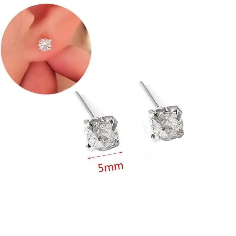 925 Silver Needle Korean Fashion Crystal Heart Earrings For Women Jewelry 2026 Trending New Luxury Women's Hoop Earrings Brincos