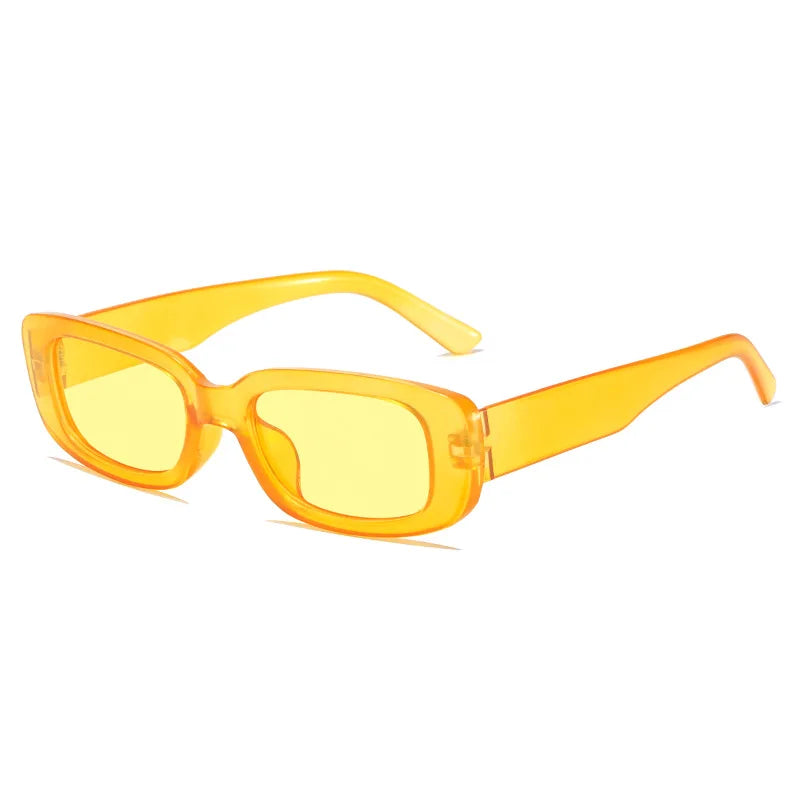 2023 New Retro Small Sunglasses Men's and Women's Fashion Trendy Vintage Popular Square Frame Rectangle Sunglasses UV Protection