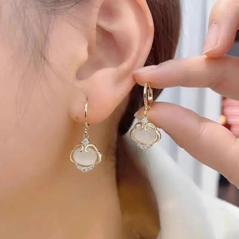 925 Silver Needle Purple Butterfly Long Tassel Earrings For Women Jewelry 2026 Trending Korean Fashion Luxury Crystal Earrings